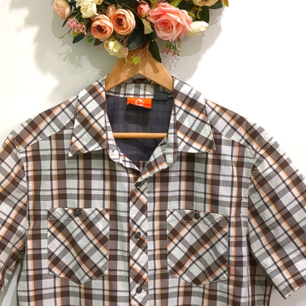 MERRELL SelectWick Shortsleeve Buttondown Shirt (M)